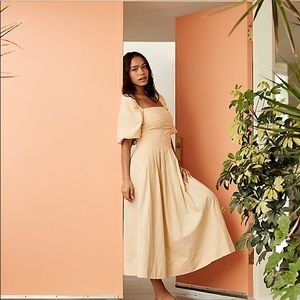 Free People Endless Summer Ain't She A Beaut Midi Dress Vintage Peach s